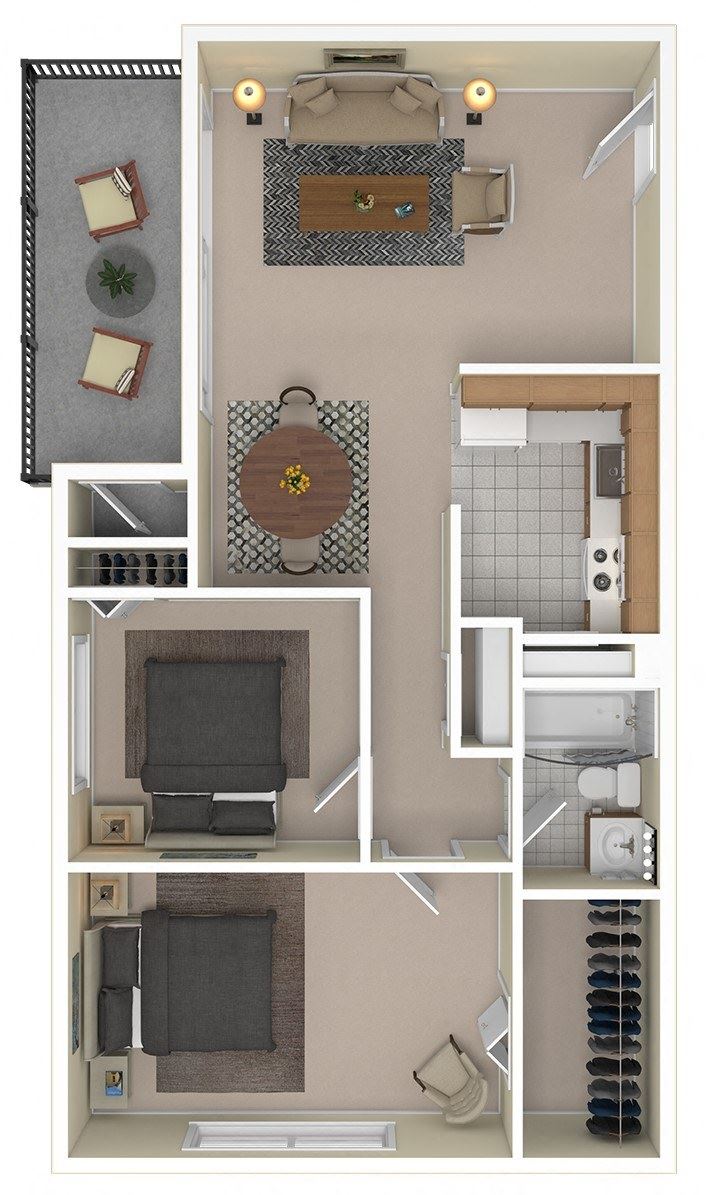 Two Bedroom - Income Restricted